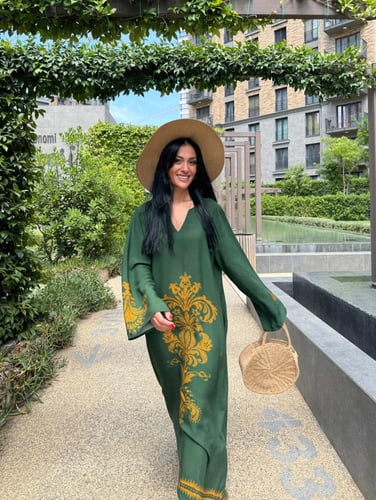 فستان قطن تركي جذاب