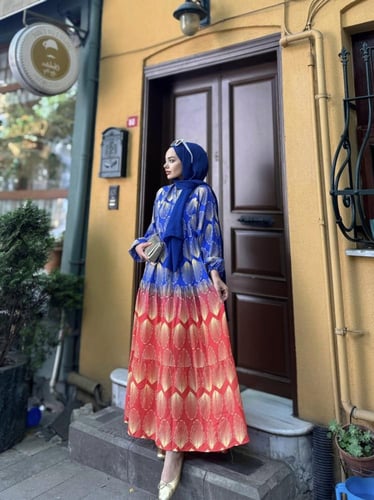 فستان قطن تركي ناعم