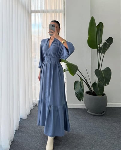 فستان موڤي مع حزام