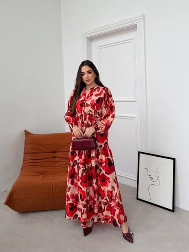 فستان قطن تركي ناعم