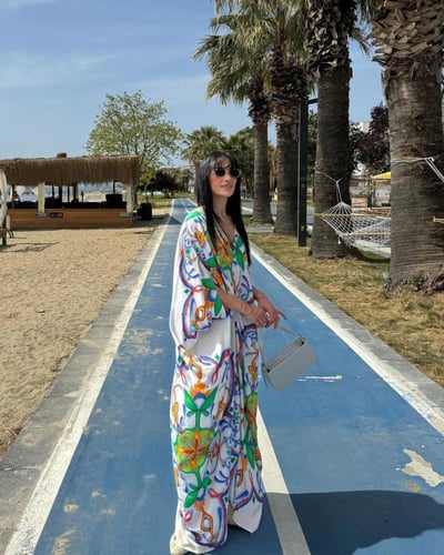 فستان قطن تركي متميز