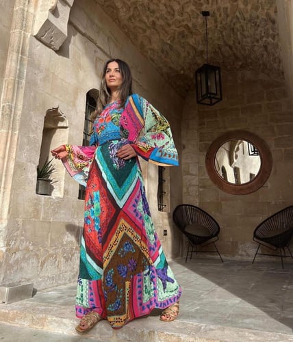 فستان قطن تركي متميز