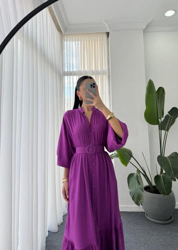 فستان موڤي مع حزام