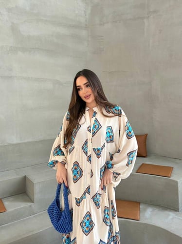 فستان قطن تركي جذاب