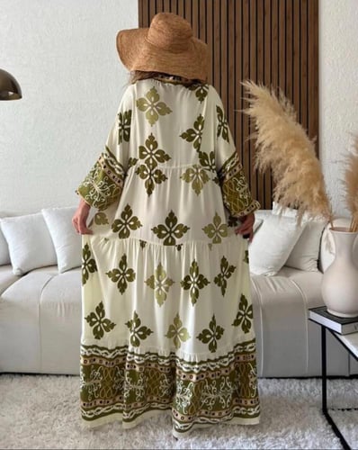 فستان قطن تركي جذاب