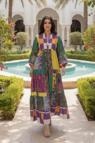 فستان بتصميم عصري