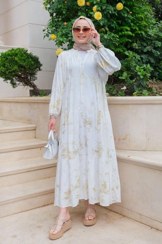 فستان قطن تركي جذاب