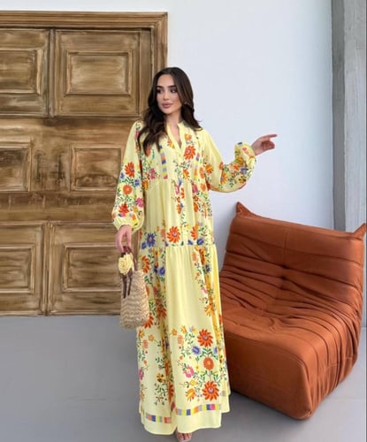 فستان قطن تركي راقي