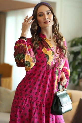 فستان قطن تركي جذاب