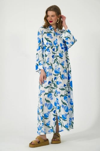 فستان بتصميم قميص