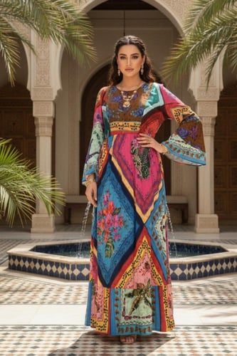 فستان قطن تركي متميز