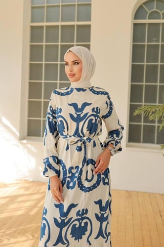 فستان قطن تركي جذاب