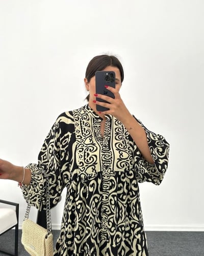 فستان قطن تركي جذاب