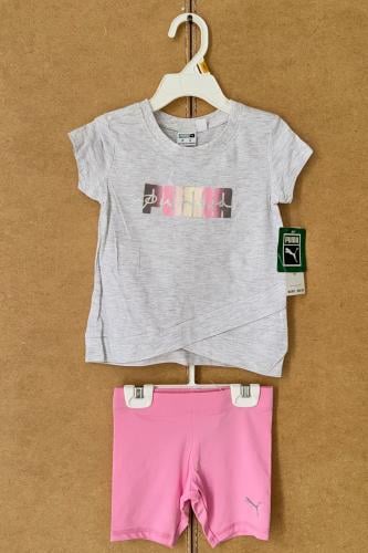 طقم بوما قطعتين زهري