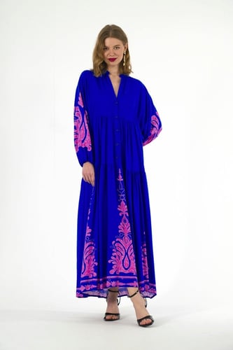 فستان قطن تركي صيفي