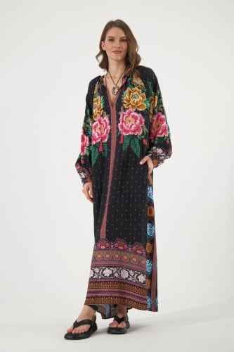 فستان قطن تركي هادئ