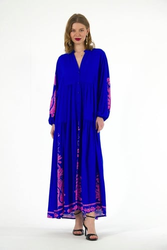 فستان قطن تركي صيفي