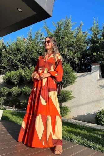 فستان قطن تركي