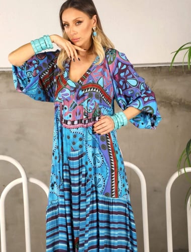 فستان قطن تركي