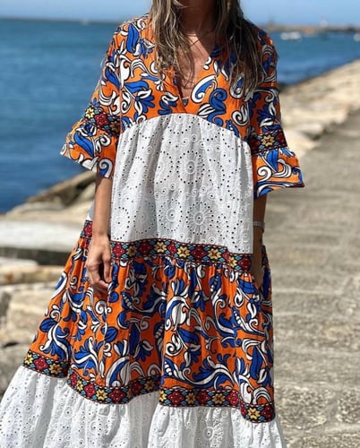 فستاننا الجميل ذو الخامة العالية! تمتعي بالراحة وا...