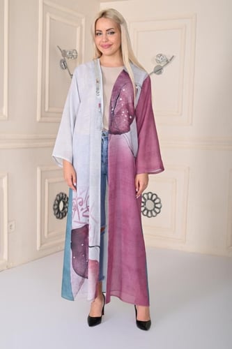 عباية راقية بخامة الكتان