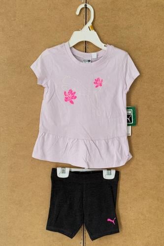 طقم بوما قطعتين زهري