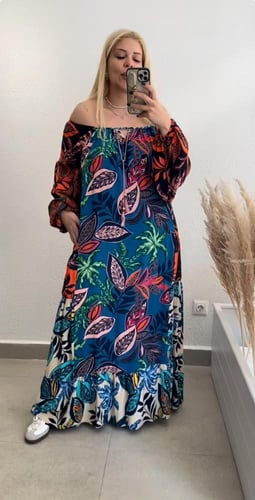 فستان قطن تركي