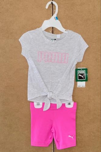 طقم بوما قطعتين زهري