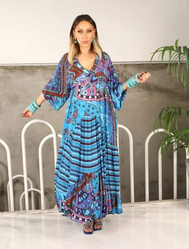 فستان قطن تركي