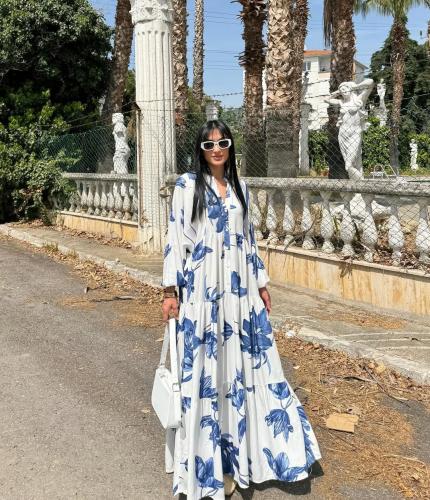 فستان قطن ديزاين زارا