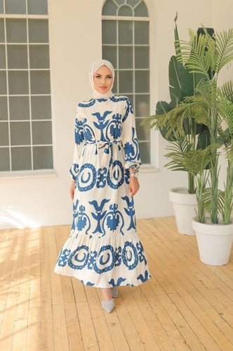 فستان قطن تركي جذاب