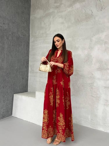 فستان قطن تركي ناعم