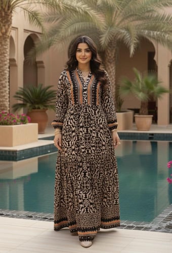 فستان بتصميم عصري