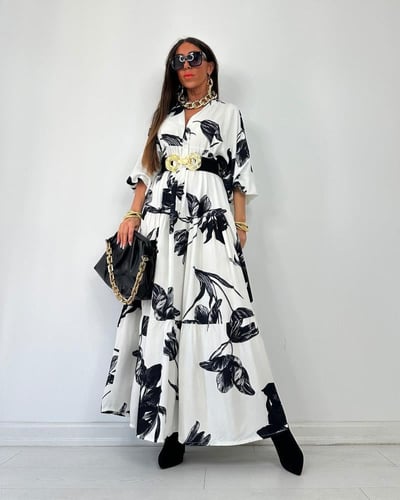 فستان قطن تركي مميز