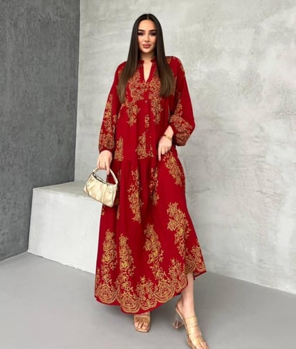 فستان قطن تركي جذاب