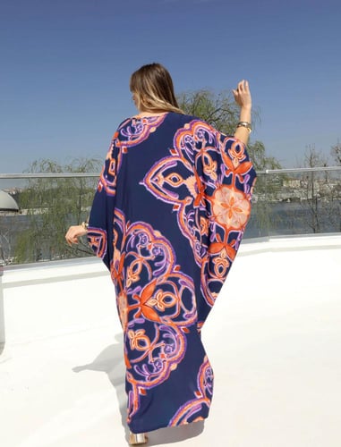 فستان قطن تركي مفرفش