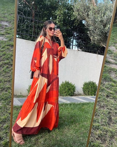 فستان قطن تركي