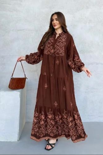 فستان قطن تركي راقي
