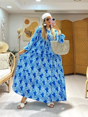 فستان قطن تركي جذاب