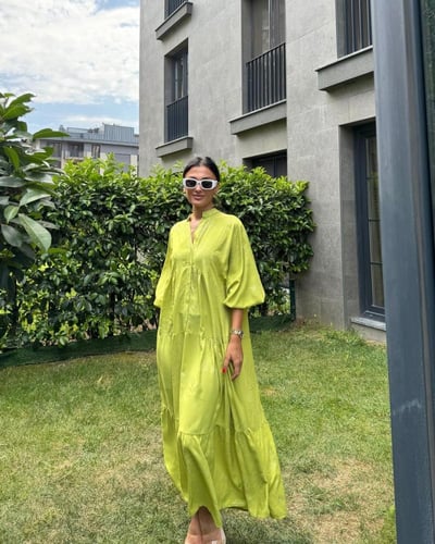 فستان قطن تركي جذاب