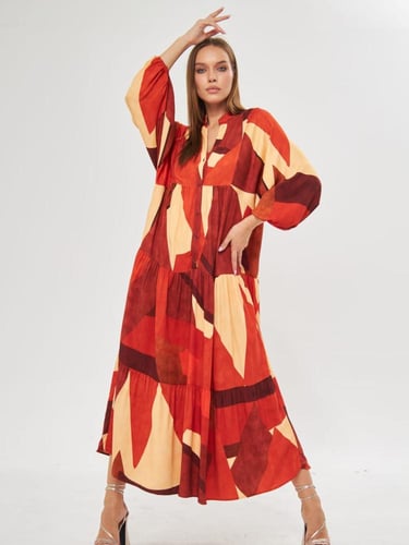 فستان قطن تركي جذاب