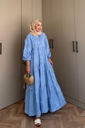 فستان بلون موضة السنة