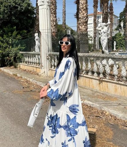 فستان قطن ديزاين زارا