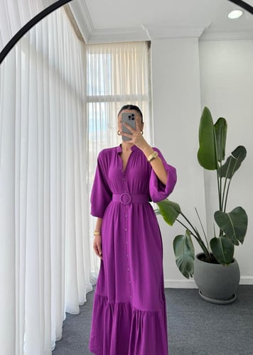 فستان موڤي مع حزام