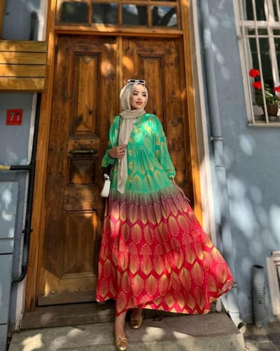 فستان قطن تركي مميز