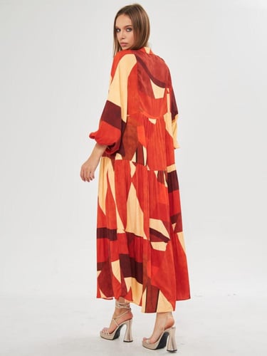 فستان قطن تركي جذاب