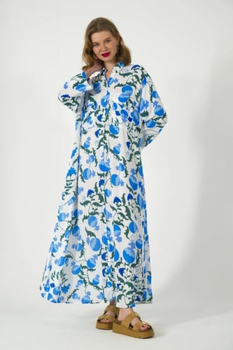 فستان بتصميم قميص