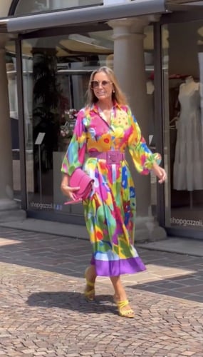 فستان قطن جاذبية وفخامة