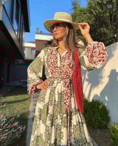 بتصميم قميص مع حزام