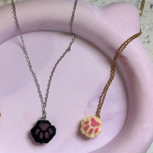 سلاسل ⛓️ ستانلي ستيل مطلية ذهب مع يد قطتك